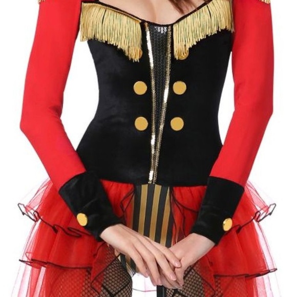 Elegant Red and Black Women's Dress - Picture 2 of 4